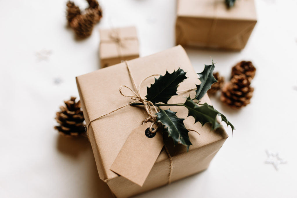 Gift wrapped in brown paper. Ewa Jones Photography