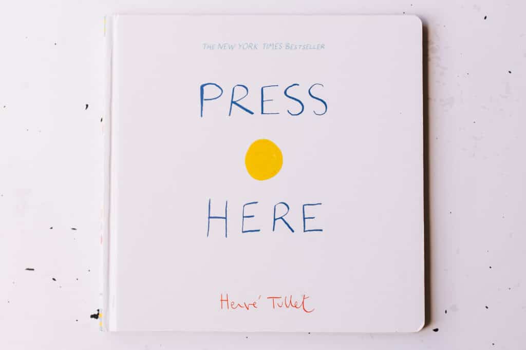 Press here book. 30 books to read for 0-5 year old - Part 1. Ewa Jones Photography