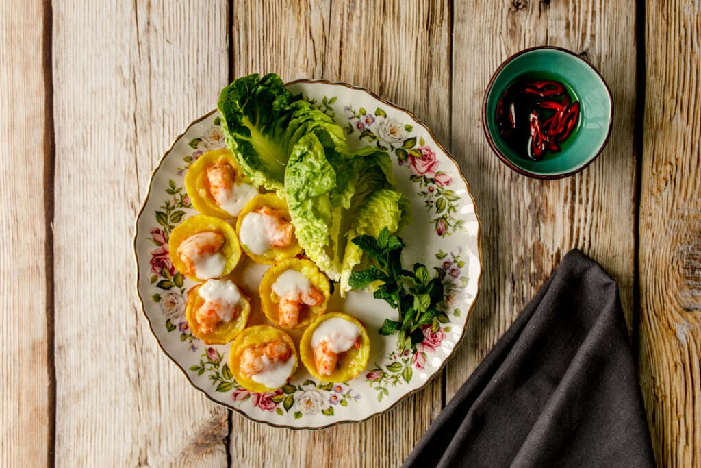 Lovely Vietnamese prawn cakes with dipping sauce. Food photography in Hampshire. Ewa Jones Photography