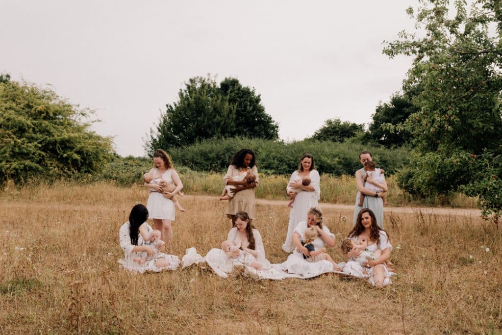 group breastfeeding photo session in Basingstoke, Hampshire. breastfeeding week. what to wear for breastfeeding photo session. Hampshire photographer. Ewa Jones Photography Breastfeeding photo session in Hampshire