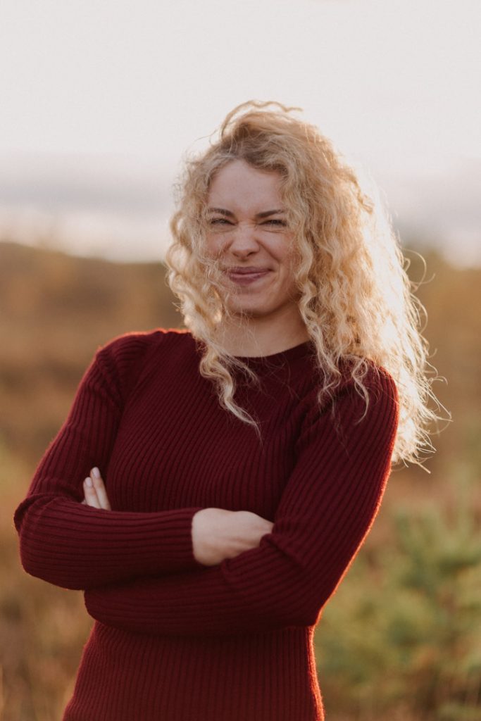 female is smiling and looking at the camera. female photo session. Hampshire photographer. Empowerment session. Basingstoke photo shoot. Ewa Jones Photography