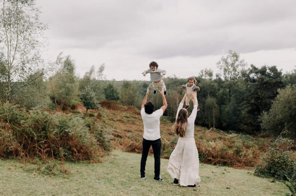Family photo session in the New Forest